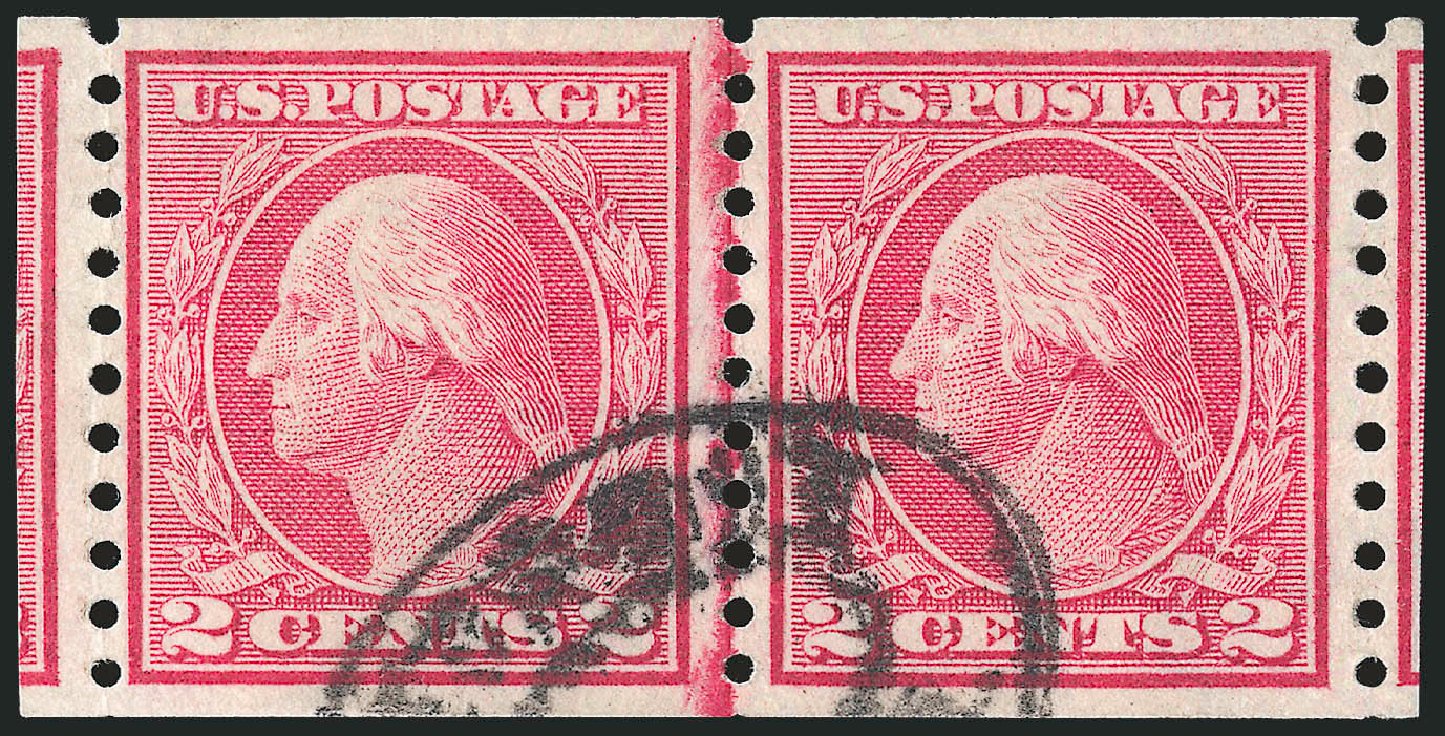Costs of US Stamp Scott Cat. # 453 - 1914 2c Washington Coil Perf 10 Vertically. Robert Siegel Auction Galleries, Sep 2012, Sale 1028, Lot 399