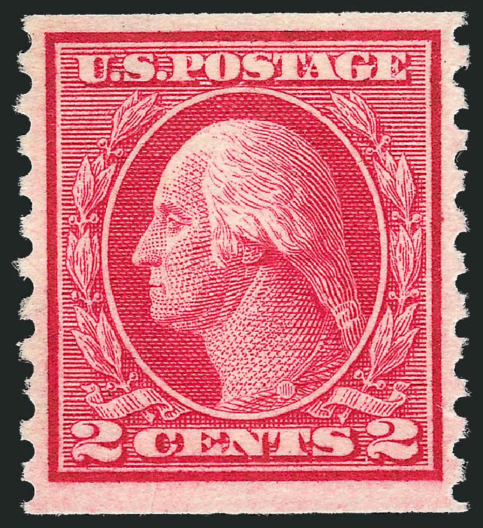 Prices of US Stamps Scott #453: 2c 1914 Washington Coil Perf 10 Vertically. Robert Siegel Auction Galleries, Oct 2012, Sale 1033, Lot 4229