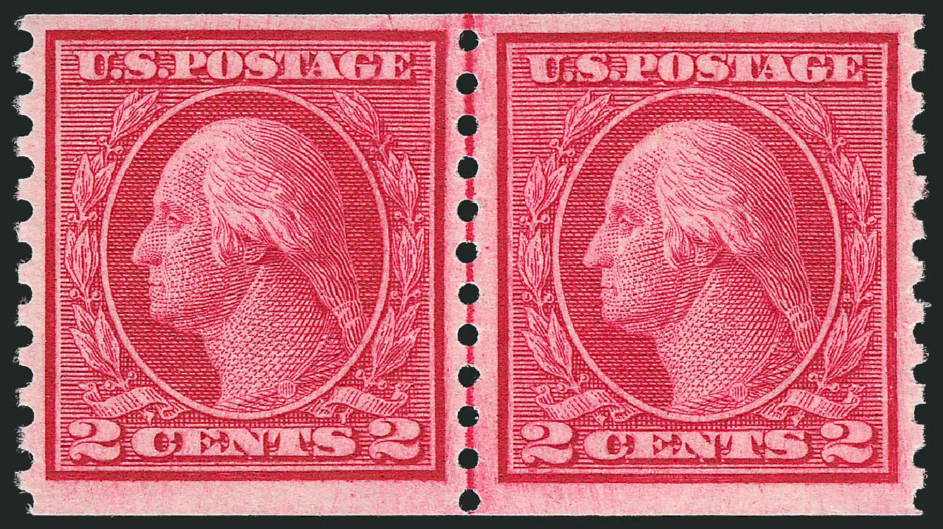 Cost of US Stamp Scott # 453 - 1914 2c Washington Coil Perf 10 Vertically. Robert Siegel Auction Galleries, Oct 2011, Sale 1013, Lot 430
