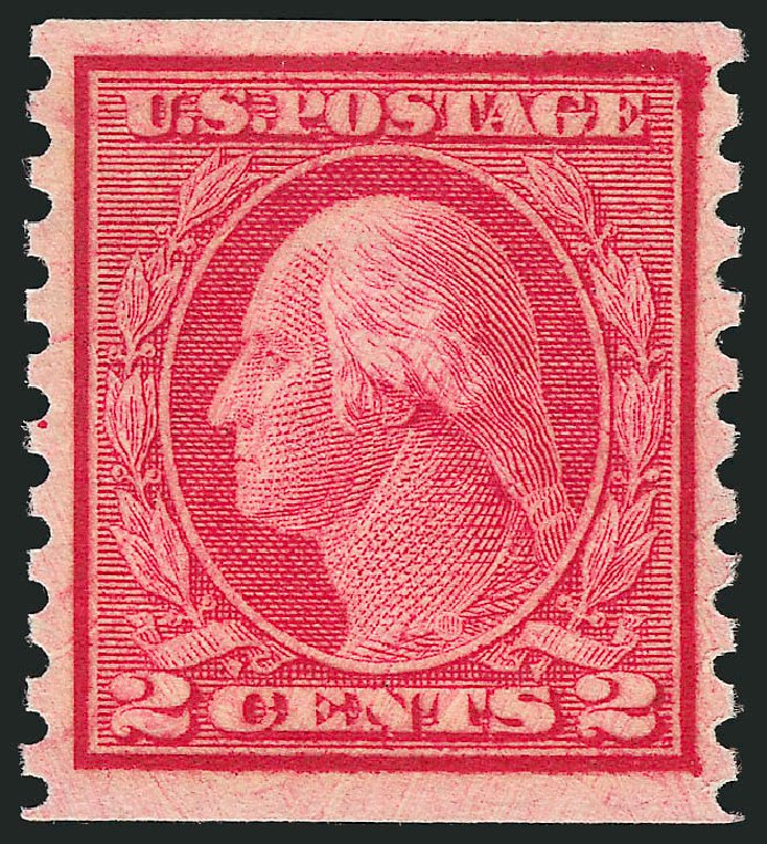 Cost of US Stamp Scott #453: 2c 1914 Washington Coil Perf 10 Vertically. Robert Siegel Auction Galleries, Dec 2014, Sale 1090, Lot 1520