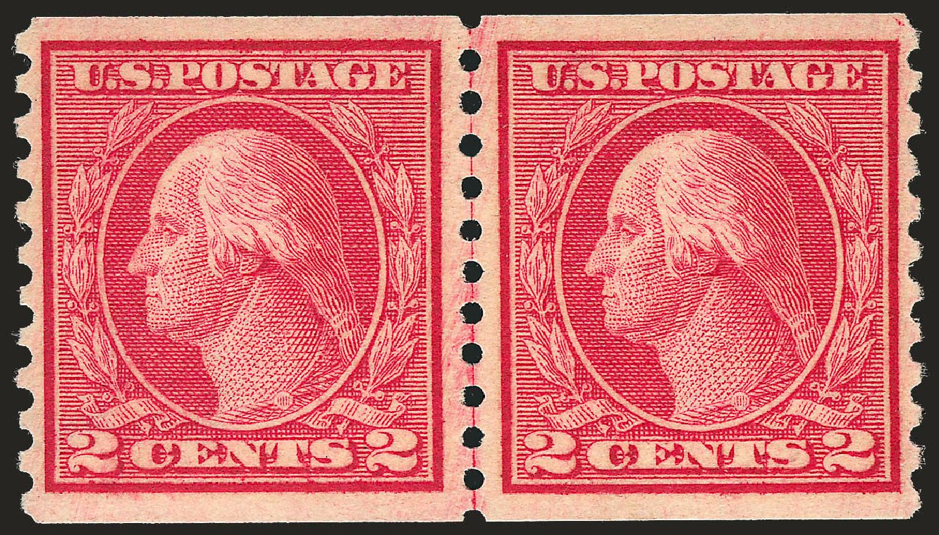 Costs of US Stamps Scott # 453: 2c 1914 Washington Coil Perf 10 Vertically. Robert Siegel Auction Galleries, Jun 2009, Sale 975, Lot 1880