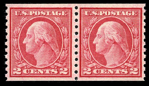 US Stamps Price Scott Catalog #453: 2c 1914 Washington Coil Perf 10 Vertically. Matthew Bennett International, Mar 2012, Sale 344, Lot 4601