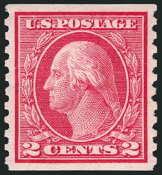Price of US Stamps Scott Cat. # 453 - 1914 2c Washington Coil Perf 10 Vertically. Robert Siegel Auction Galleries, Mar 2011, Sale 1007, Lot 2741
