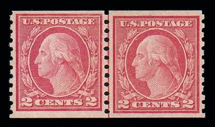 US Stamps Prices Scott Catalogue #454: 2c 1915 Washington Coil Perf 10 Vertically. Matthew Bennett International, Dec 2007, Sale 325, Lot 2102