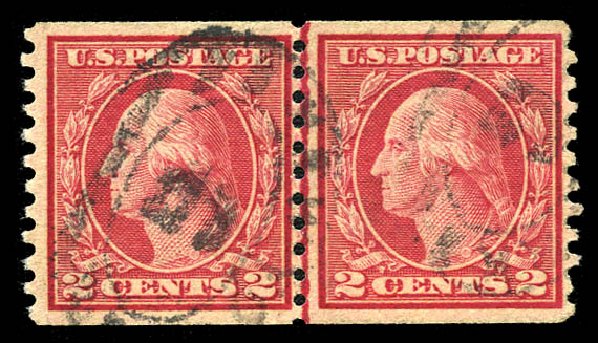 US Stamps Value Scott 454: 2c 1915 Washington Coil Perf 10 Vertically. Matthew Bennett International, Mar 2012, Sale 344, Lot 4602