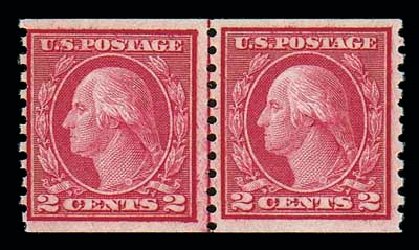 US Stamp Prices Scott Cat. # 454 - 2c 1915 Washington Coil Perf 10 Vertically. Matthew Bennett International, Dec 2007, Sale 325, Lot 2103