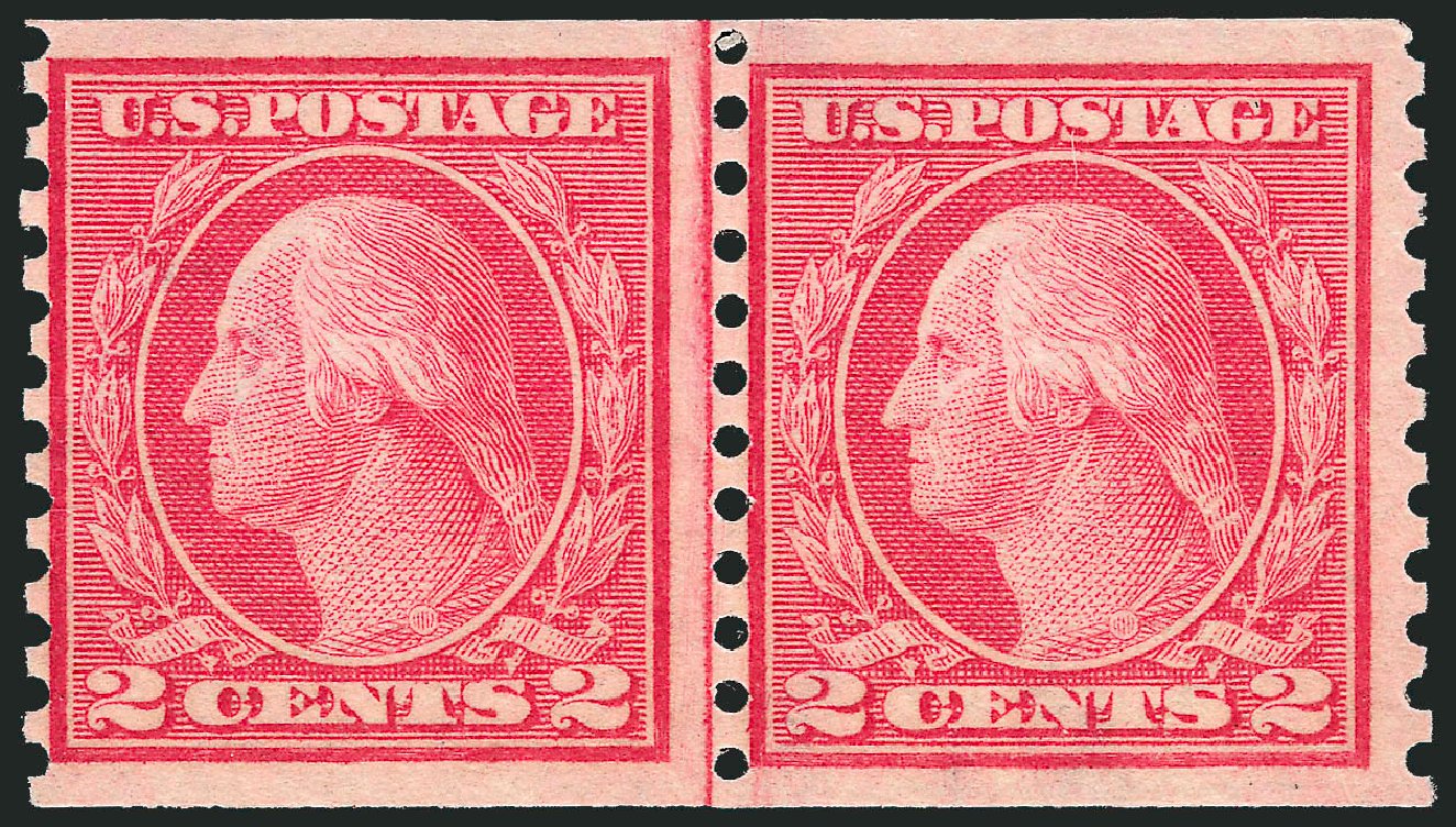 Costs of US Stamp Scott Cat. # 454 - 2c 1915 Washington Coil Perf 10 Vertically. Robert Siegel Auction Galleries, Mar 2012, Sale 1019, Lot 826