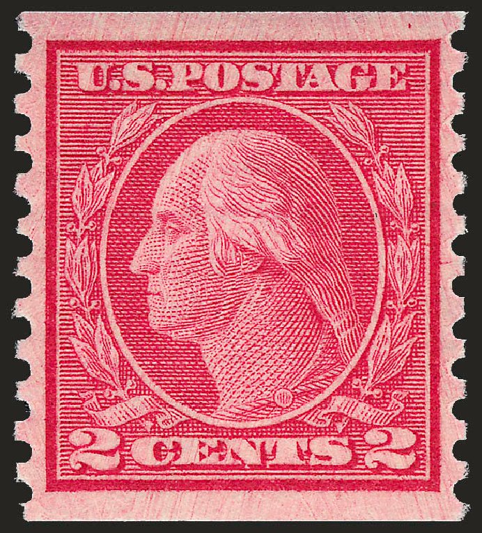 US Stamps Value Scott 455 - 2c 1915 Washington Coil Perf 10 Vertically. Robert Siegel Auction Galleries, Dec 2008, Sale 967, Lot 4800