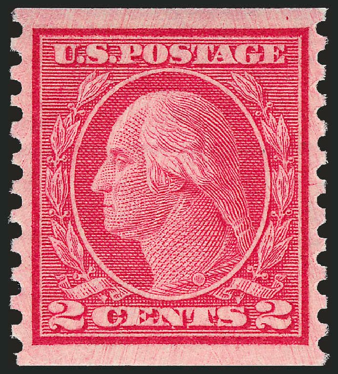 Cost of US Stamps Scott Catalogue #455: 2c 1915 Washington Coil Perf 10 Vertically. Robert Siegel Auction Galleries, Dec 2009, Sale 982, Lot 5845