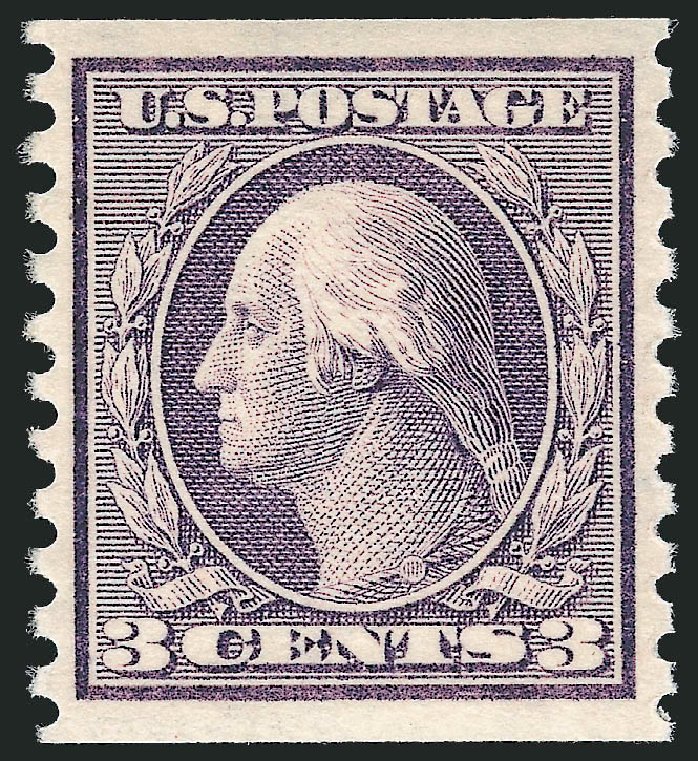 Prices of US Stamp Scott Catalogue #456: 3c 1916 Washington Coil Perf 10 Vertically. Robert Siegel Auction Galleries, Dec 2009, Sale 982, Lot 5848