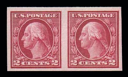 Price of US Stamps Scott Cat. #459 - 1914 2c Washington Coil Imperf. Matthew Bennett International, Jun 2007, Sale 319, Lot 1457
