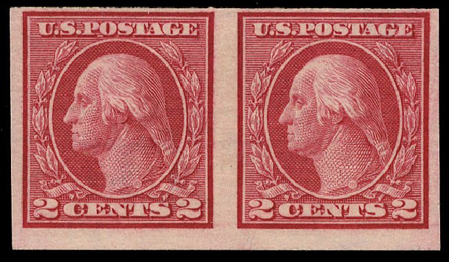 Prices of US Stamp Scott Cat. 459 - 2c 1914 Washington Coil Imperf. Cherrystone Auctions, Apr 2010, Sale 201004, Lot 257