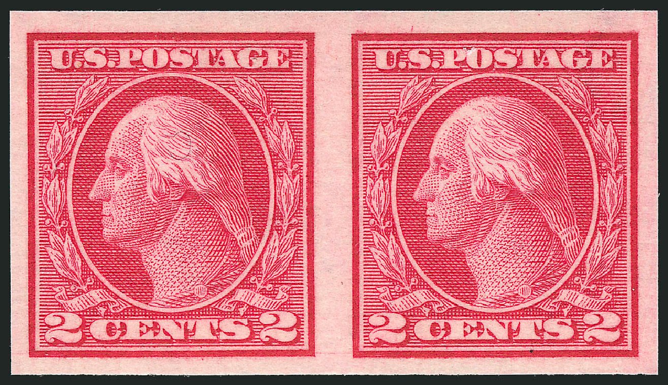 US Stamp Price Scott #459 - 1914 2c Washington Coil Imperf. Robert Siegel Auction Galleries, Mar 2014, Sale 1067, Lot 1547