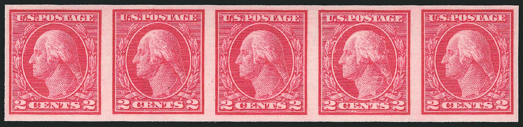 US Stamp Value Scott Catalog 459: 1914 2c Washington Coil Imperf. Robert Siegel Auction Galleries, Dec 2014, Sale 1090, Lot 1527