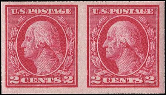 Cost of US Stamp Scott Catalogue 459: 1914 2c Washington Coil Imperf. Regency-Superior, Jan 2015, Sale 109, Lot 1258