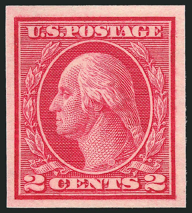 US Stamps Price Scott Catalog # 459: 1914 2c Washington Coil Imperf. Robert Siegel Auction Galleries, Oct 2011, Sale 1013, Lot 438