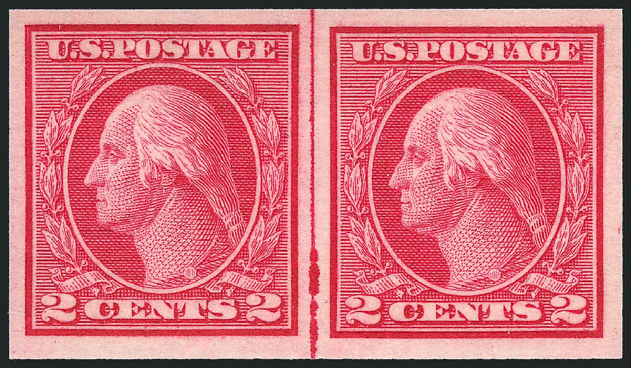 US Stamps Price Scott Catalogue #459: 2c 1914 Washington Coil Imperf. Robert Siegel Auction Galleries, Mar 2012, Sale 1019, Lot 828