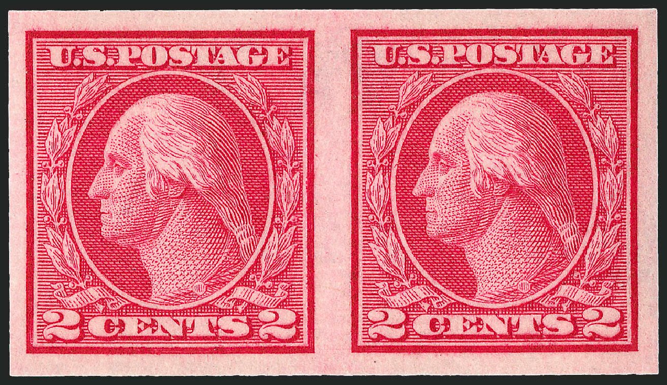 Cost of US Stamp Scott # 459: 1914 2c Washington Coil Imperf. Robert Siegel Auction Galleries, Dec 2013, Sale 1062, Lot 658