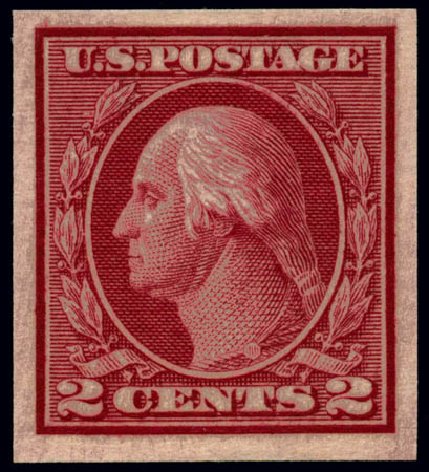 Prices of US Stamps Scott 459 - 1914 2c Washington Coil Imperf. Matthew Bennett International, Jun 2008, Sale 328, Lot 979