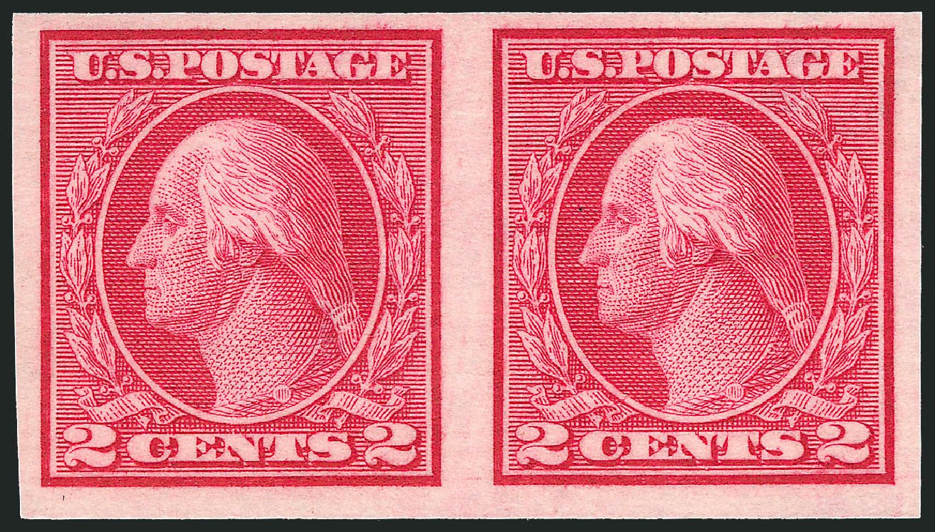 Prices of US Stamp Scott Cat. 459: 1914 2c Washington Coil Imperf. Robert Siegel Auction Galleries, Oct 2011, Sale 1014, Lot 1949