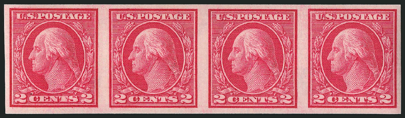 US Stamp Value Scott # 459: 1914 2c Washington Coil Imperf. Robert Siegel Auction Galleries, Mar 2012, Sale 1019, Lot 829