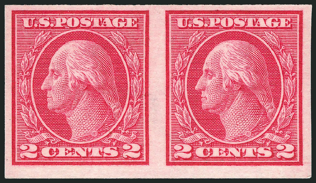 Price of US Stamps Scott #459 - 2c 1914 Washington Coil Imperf. Robert Siegel Auction Galleries, Nov 2013, Sale 1061, Lot 3939