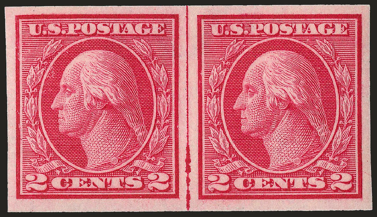 Prices of US Stamp Scott Cat. 459: 1914 2c Washington Coil Imperf. Robert Siegel Auction Galleries, Apr 2010, Sale 984, Lot 899