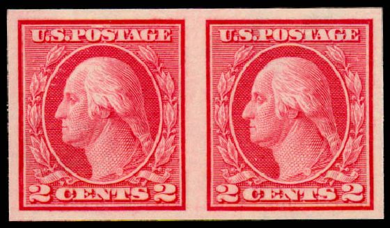 Cost of US Stamp Scott Catalog #459: 2c 1914 Washington Coil Imperf. Daniel Kelleher Auctions, Sep 2013, Sale 639, Lot 3580