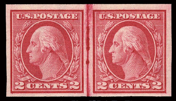 Price of US Stamp Scott Catalog 459 - 1914 2c Washington Coil Imperf. Cherrystone Auctions, Nov 2010, Sale 201011, Lot 171