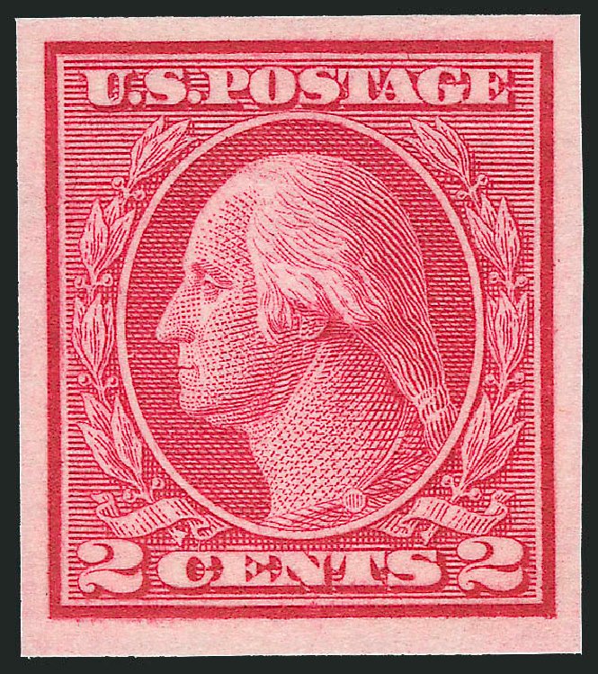 Prices of US Stamps Scott Catalogue #459 - 1914 2c Washington Coil Imperf. Robert Siegel Auction Galleries, Oct 2011, Sale 1014, Lot 1951