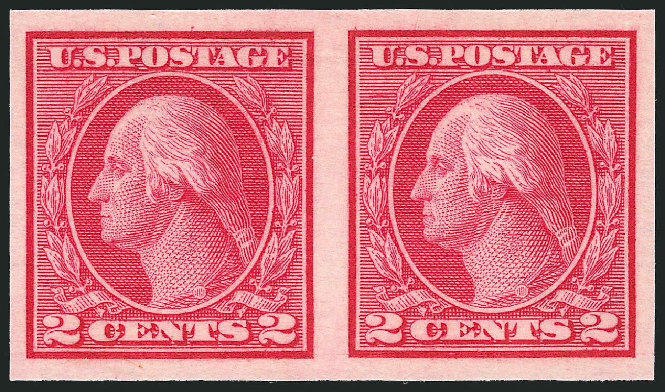 Costs of US Stamp Scott Catalogue # 459: 1914 2c Washington Coil Imperf. Robert Siegel Auction Galleries, Sep 2014, Sale 1078, Lot 541