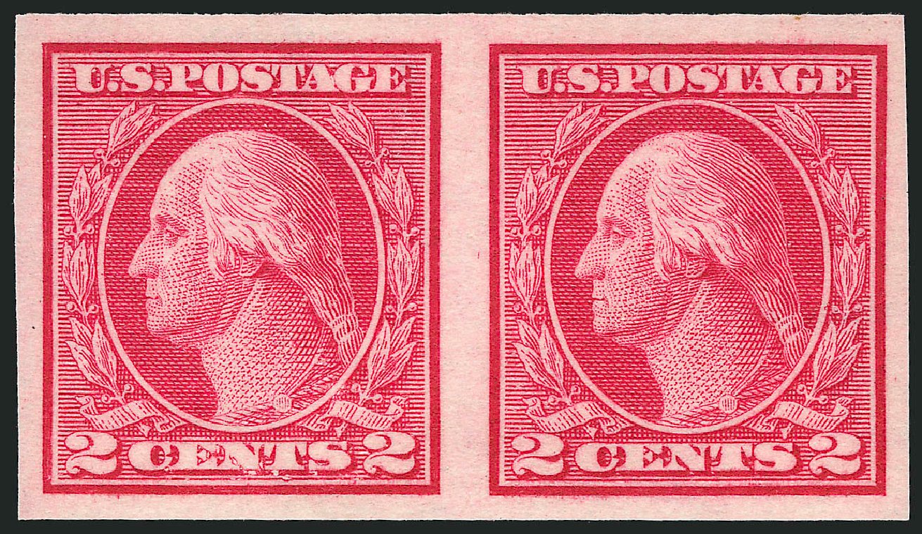 Cost of US Stamp Scott Catalog #459: 2c 1914 Washington Coil Imperf. Robert Siegel Auction Galleries, Feb 2015, Sale 1093, Lot 371