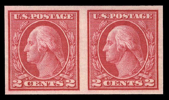 US Stamp Price Scott #459: 2c 1914 Washington Coil Imperf. Cherrystone Auctions, Apr 2009, Sale 200904, Lot 94