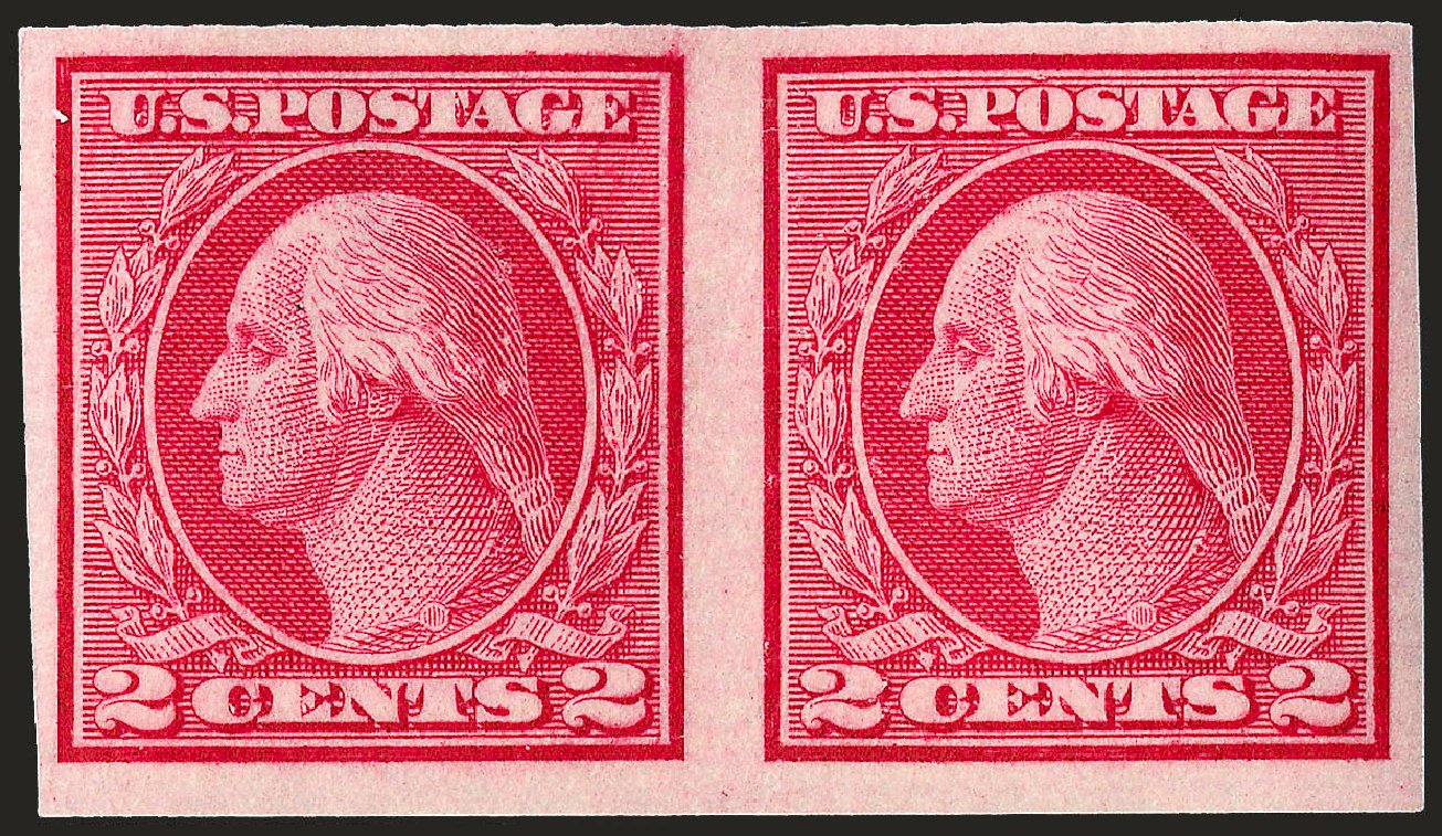 Cost of US Stamps Scott # 459 - 2c 1914 Washington Coil Imperf. Robert Siegel Auction Galleries, Sep 2008, Sale 962, Lot 2744