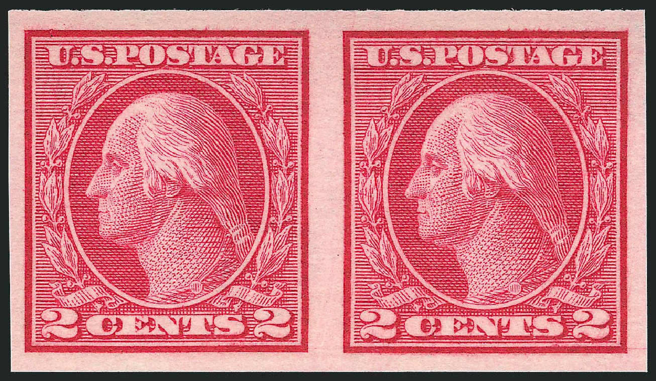 US Stamp Prices Scott Catalog #459: 1914 2c Washington Coil Imperf. Robert Siegel Auction Galleries, Dec 2009, Sale 982, Lot 5854