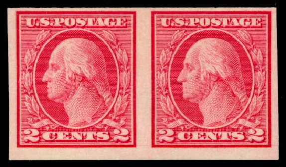 Costs of US Stamps Scott Catalogue #459: 1914 2c Washington Coil Imperf. Daniel Kelleher Auctions, Sep 2013, Sale 639, Lot 445