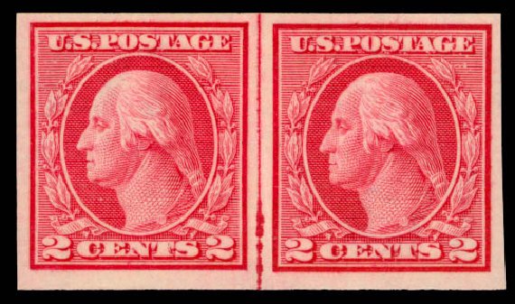 Price of US Stamp Scott Catalog 459 - 1914 2c Washington Coil Imperf. Daniel Kelleher Auctions, Jan 2015, Sale 663, Lot 1805