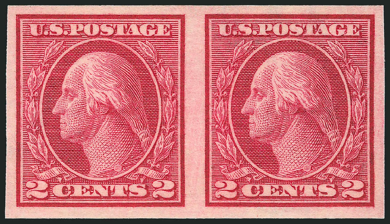 Price of US Stamps Scott 459: 2c 1914 Washington Coil Imperf. Robert Siegel Auction Galleries, Jul 2013, Sale 1050, Lot 575