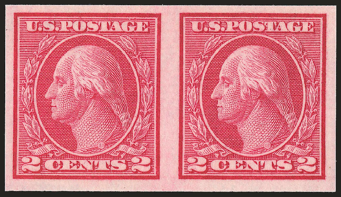 Cost of US Stamps Scott 459 - 2c 1914 Washington Coil Imperf. Robert Siegel Auction Galleries, Sep 2009, Sale 976, Lot 2045
