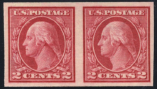 Price of US Stamps Scott Catalog #459: 2c 1914 Washington Coil Imperf. Cherrystone Auctions, May 2008, Sale 200805, Lot 262