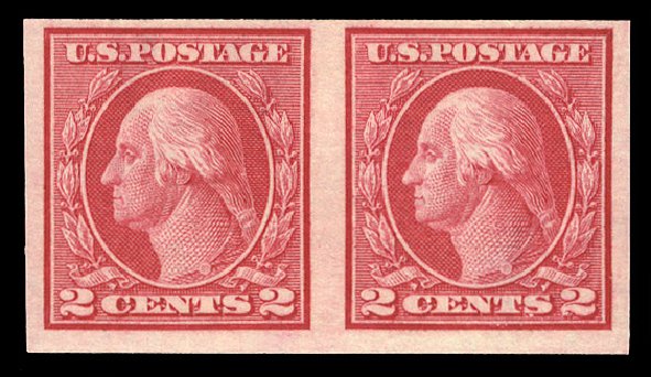 US Stamp Price Scott Cat. #459 - 2c 1914 Washington Coil Imperf. Cherrystone Auctions, Jan 2014, Sale 201401, Lot 22