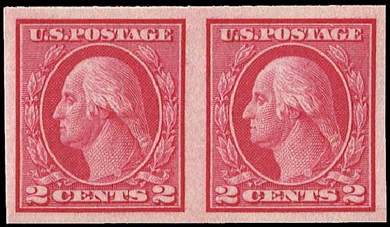Prices of US Stamp Scott Catalogue #459 - 1914 2c Washington Coil Imperf. Regency-Superior, Nov 2014, Sale 108, Lot 862