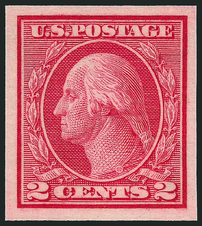 Prices of US Stamps Scott Cat. # 459 - 2c 1914 Washington Coil Imperf. Robert Siegel Auction Galleries, Dec 2011, Sale 1017, Lot 822