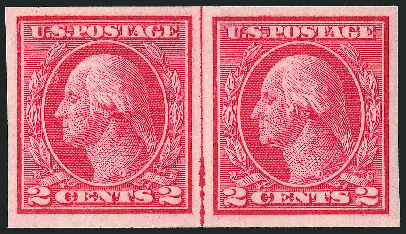 Price of US Stamps Scott Cat. #459 - 1914 2c Washington Coil Imperf. Robert Siegel Auction Galleries, Oct 2012, Sale 1033, Lot 4232