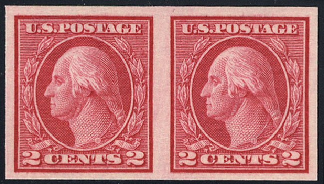 US Stamp Prices Scott Catalog # 459: 1914 2c Washington Coil Imperf. Cherrystone Auctions, May 2008, Sale 200805, Lot 263