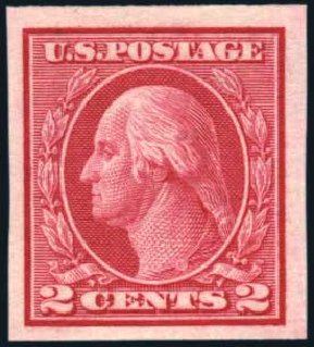 Costs of US Stamps Scott Catalogue #459: 1914 2c Washington Coil Imperf. Harmer-Schau Auction Galleries, Apr 2010, Sale 85, Lot 303