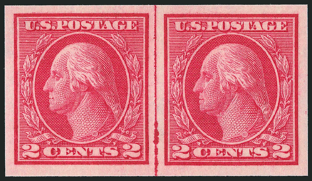 US Stamp Value Scott Cat. 459 - 2c 1914 Washington Coil Imperf. Robert Siegel Auction Galleries, Jun 2012, Sale 1026, Lot 1423