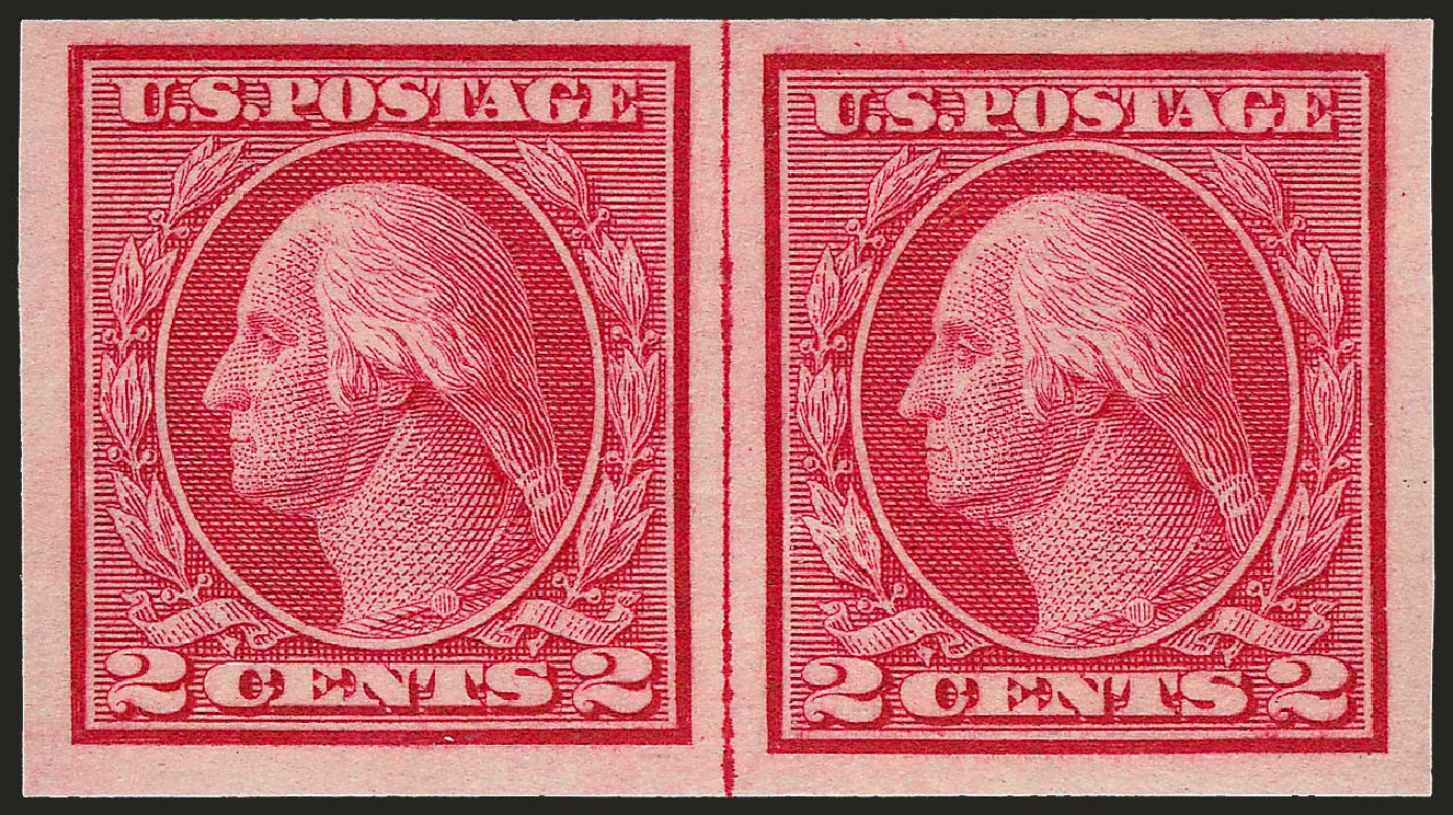 US Stamp Value Scott #459 - 1914 2c Washington Coil Imperf. Robert Siegel Auction Galleries, Sep 2009, Sale 968B, Lot 603