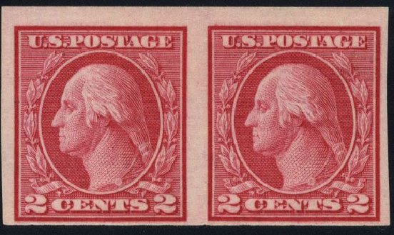 Prices of US Stamp Scott Cat. 459: 2c 1914 Washington Coil Imperf. Cherrystone Auctions, Mar 2008, Sale 200803, Lot 276