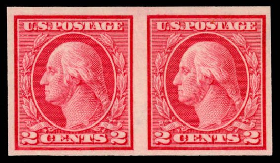 Price of US Stamp Scott # 459 - 2c 1914 Washington Coil Imperf. Daniel Kelleher Auctions, Mar 2014, Sale 648, Lot 2176